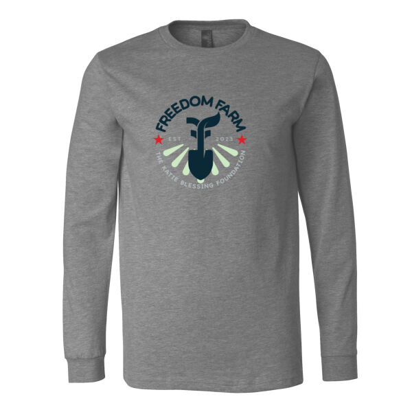 Freedom Farm Printed - Unisex Heather CVC Long Sleeve Tee Thumbnail
