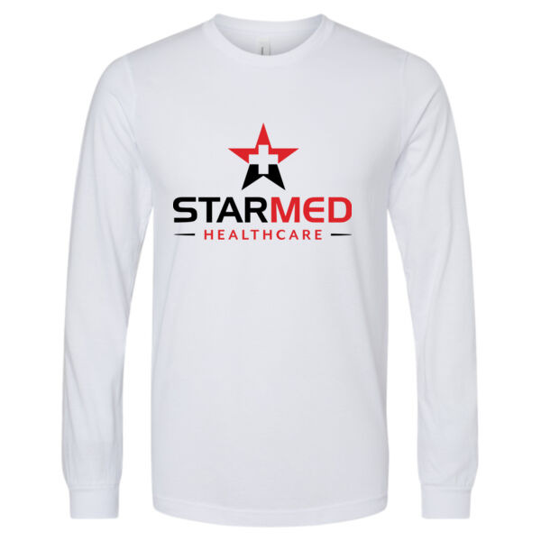 STARMED Printed - Unisex Heather CVC Long Sleeve Tee Thumbnail
