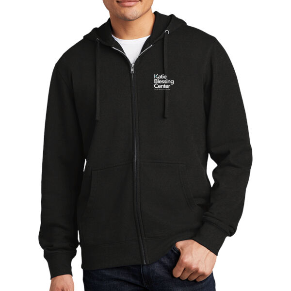 Printed Katie Blessing Center - Fleece Full Zip Hoodie Thumbnail