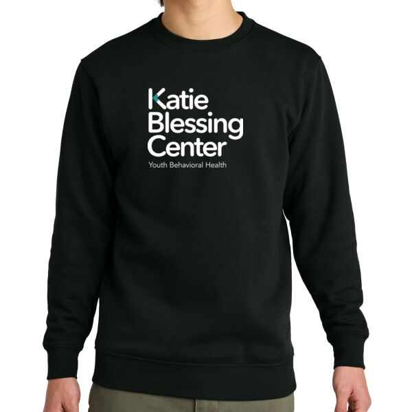 Printed Katie Blessing Center - Fleece Crew Sweatshirt Thumbnail