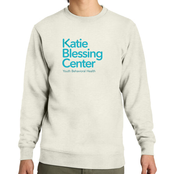 Printed Katie Blessing Center - Fleece Crew Sweatshirt Thumbnail