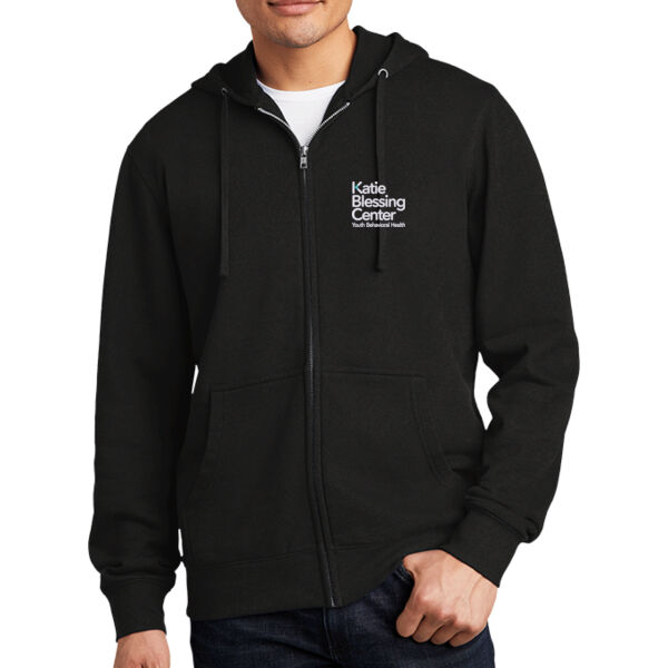 Embroidered Katie Blessing Center - Fleece Full Zip Hoodie Thumbnail
