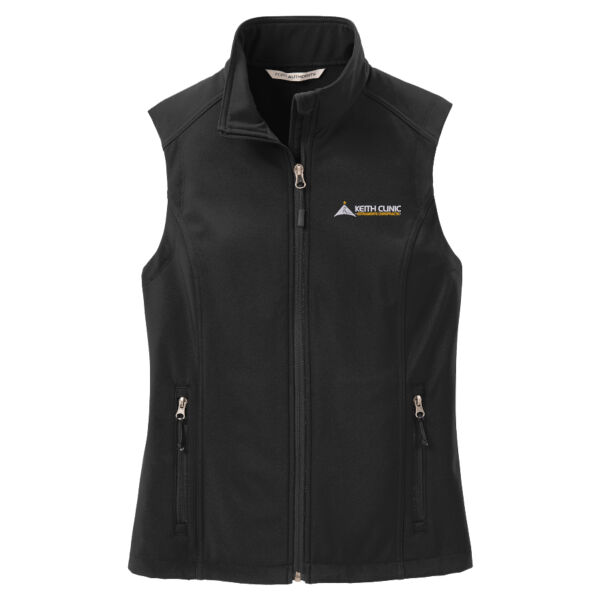 Keith Clinic Embroidered - Ladies Core Soft Shell Vest Thumbnail