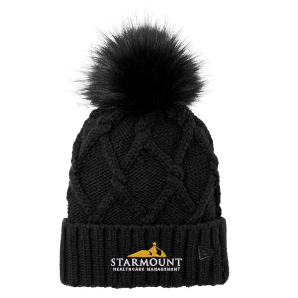 Starmount Embroidered - Faux Fur Pom Beanie Thumbnail